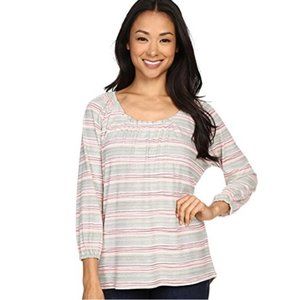 Carve Designs Makena Long Sleeve Top in Fatigue Wave Stripe, XS NWT